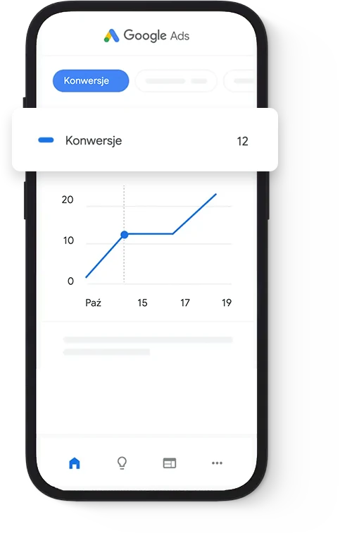 Wyniki wyszukiwania Google na telefonie